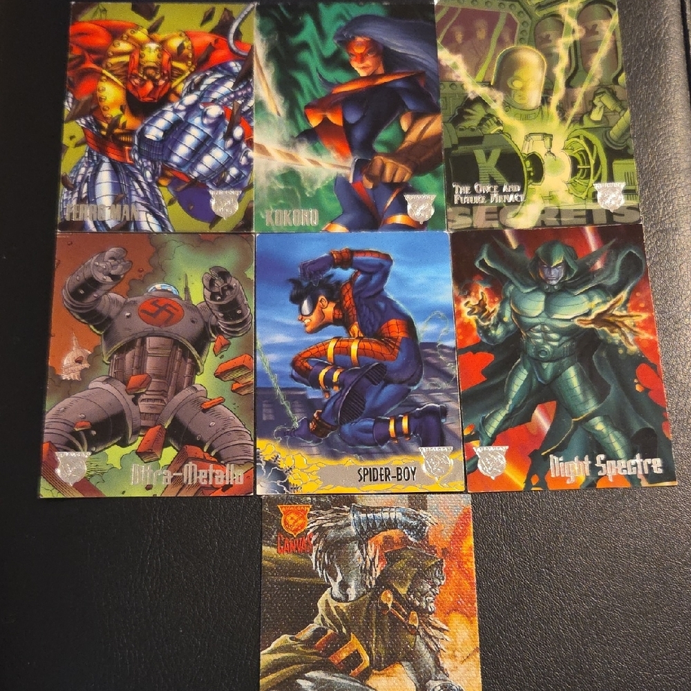 Amalgam Comics (Marvel x DC) 90s Trading Cards (Set of 7)